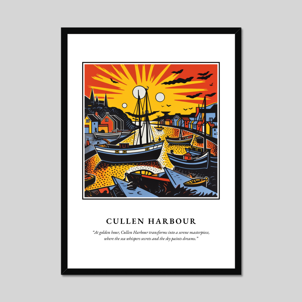 Cullen Harbour - Framed Poster Print