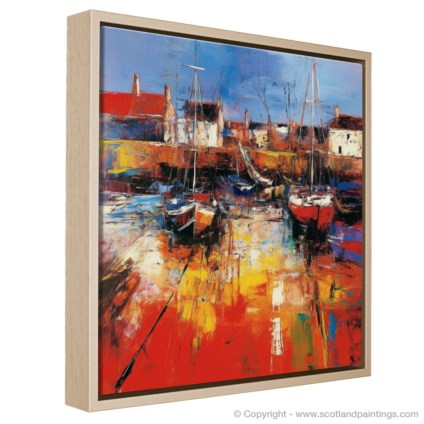 Harbour Hues: An Abstract Voyage through North Berwick