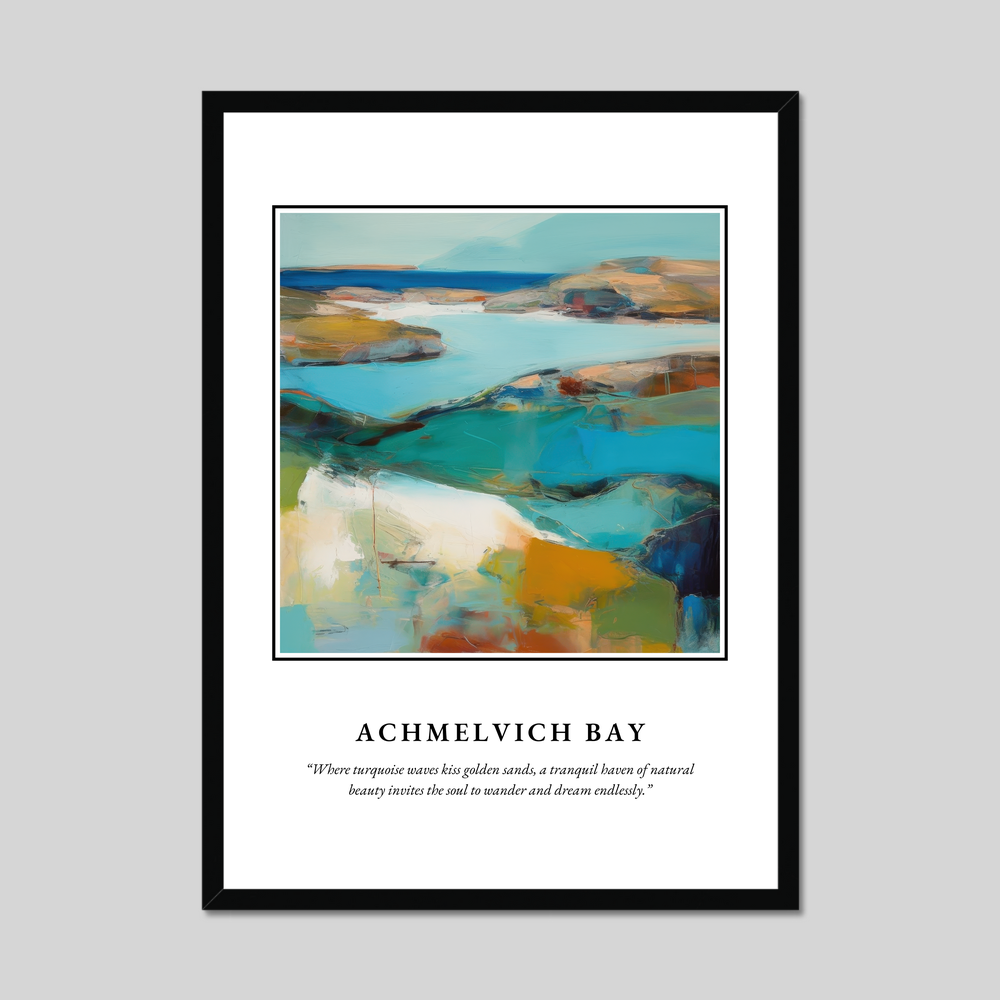 Achmelvich Bay - Framed Poster Print