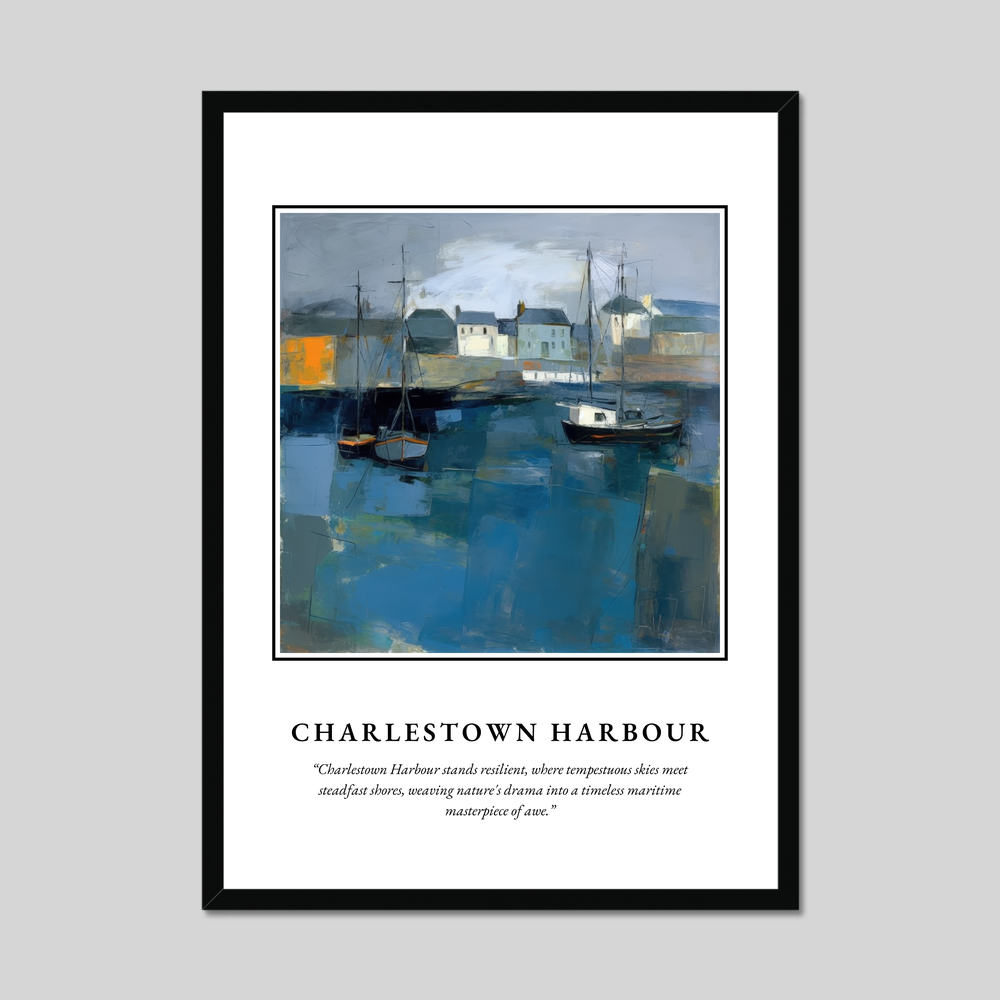 Charlestown Harbour - Framed Poster Print