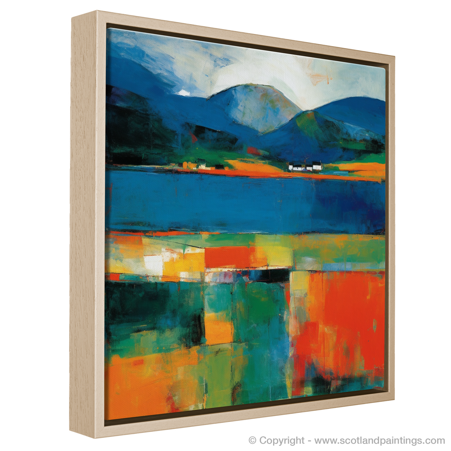 Highland Echoes: An Abstract Impressionist Ode to Loch Linnhe