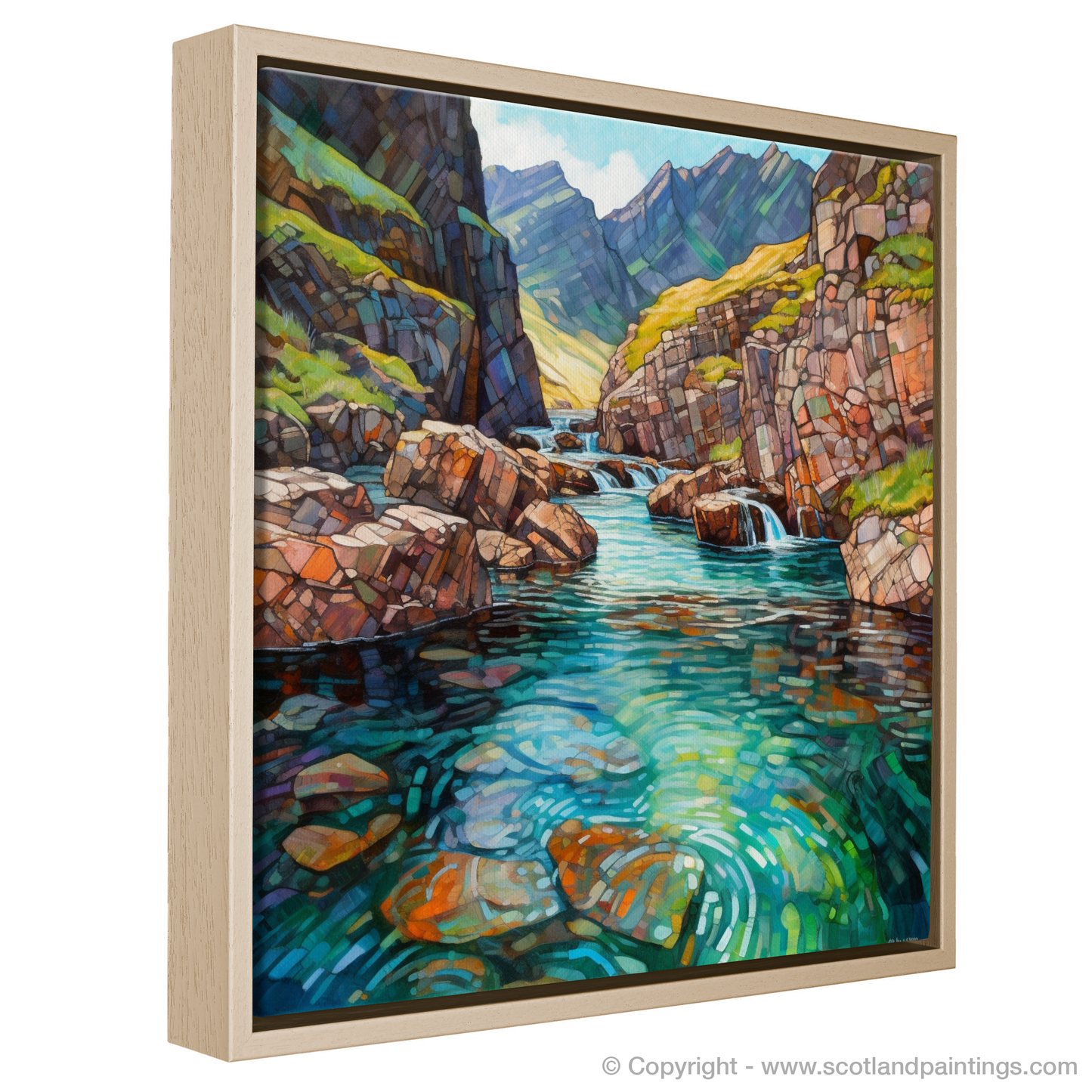 Enchanted Waters of the Fairy Pools: A Modern Impressionist Ode to Scottish Coves