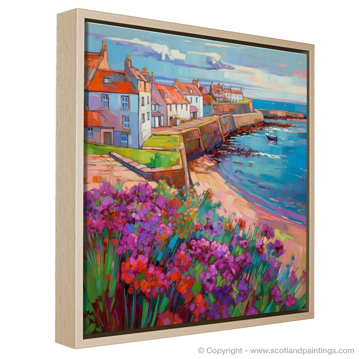 Whimsy of Elie: A Modern Impressionist Homage to Scottish Village Life