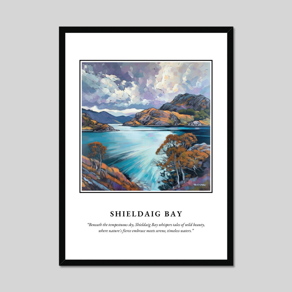 Poster in a black frame