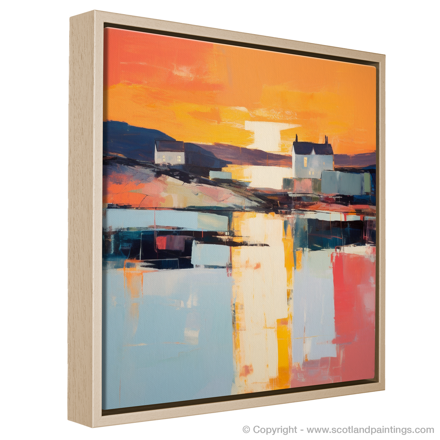 Craobh Haven Harbour at Twilight: A Colour Field Ode to Scottish Shores