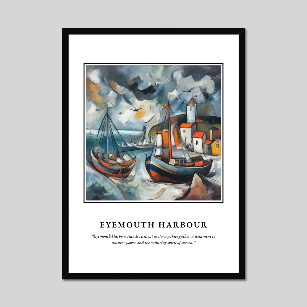 Poster in a black frame