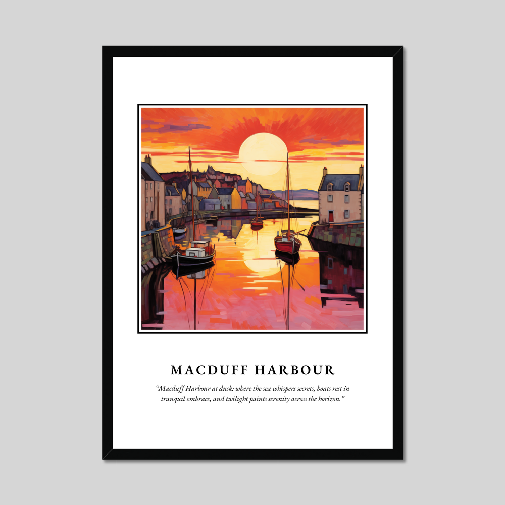 Poster in a black frame