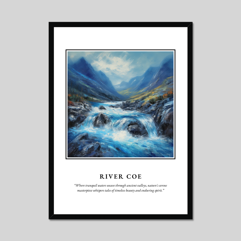 Poster in a black frame