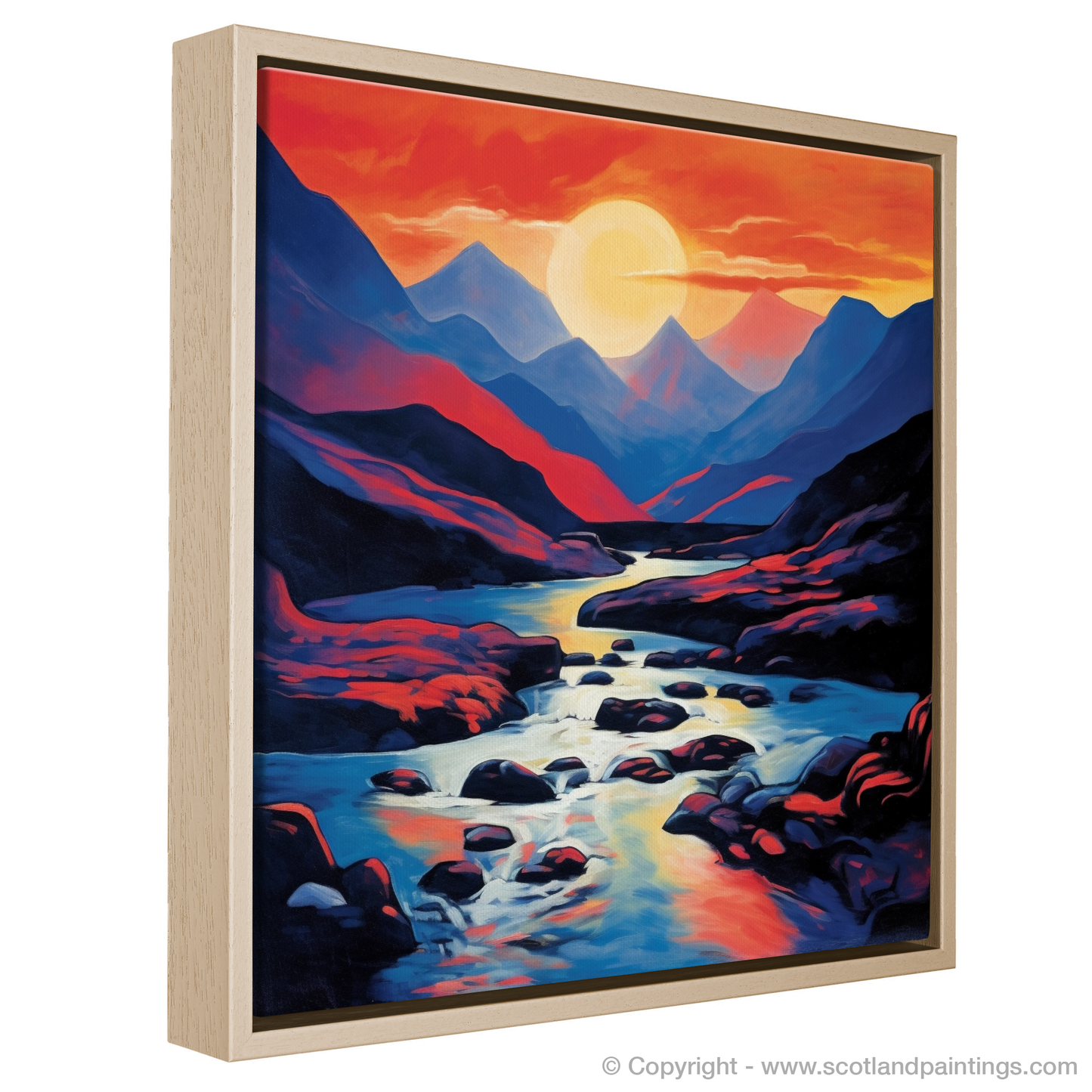 Cubist Dusk at Isle of Skye Fairy Pools