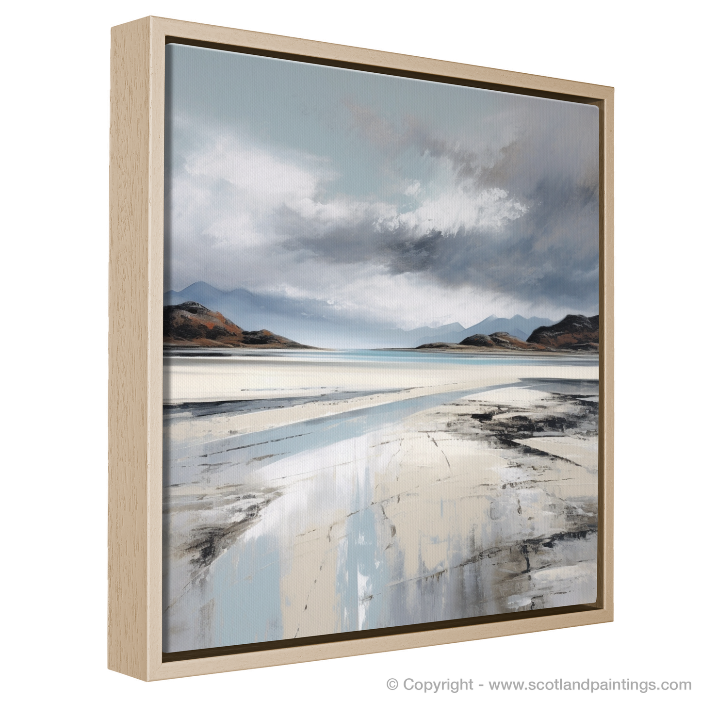 Storm over Silver Sands of Morar: A Minimalist Tribute to the Scottish Coast