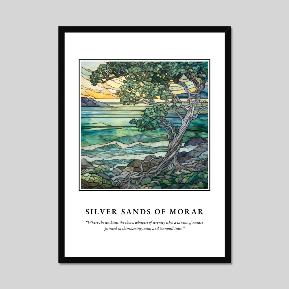 Poster in a black frame