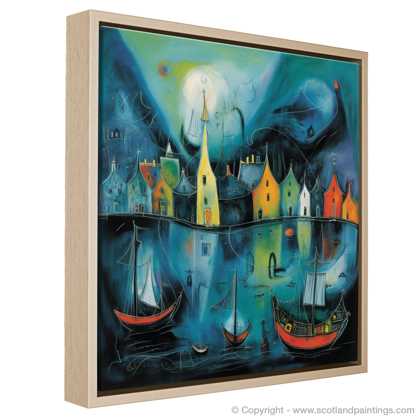 Portree Harbour Dreamscape: A Surreal Scottish Reverie