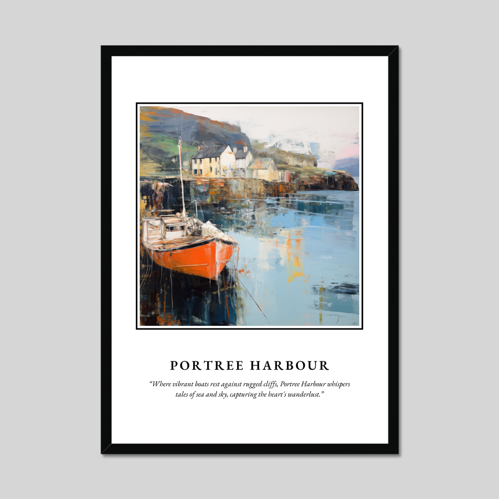 Poster in a black frame