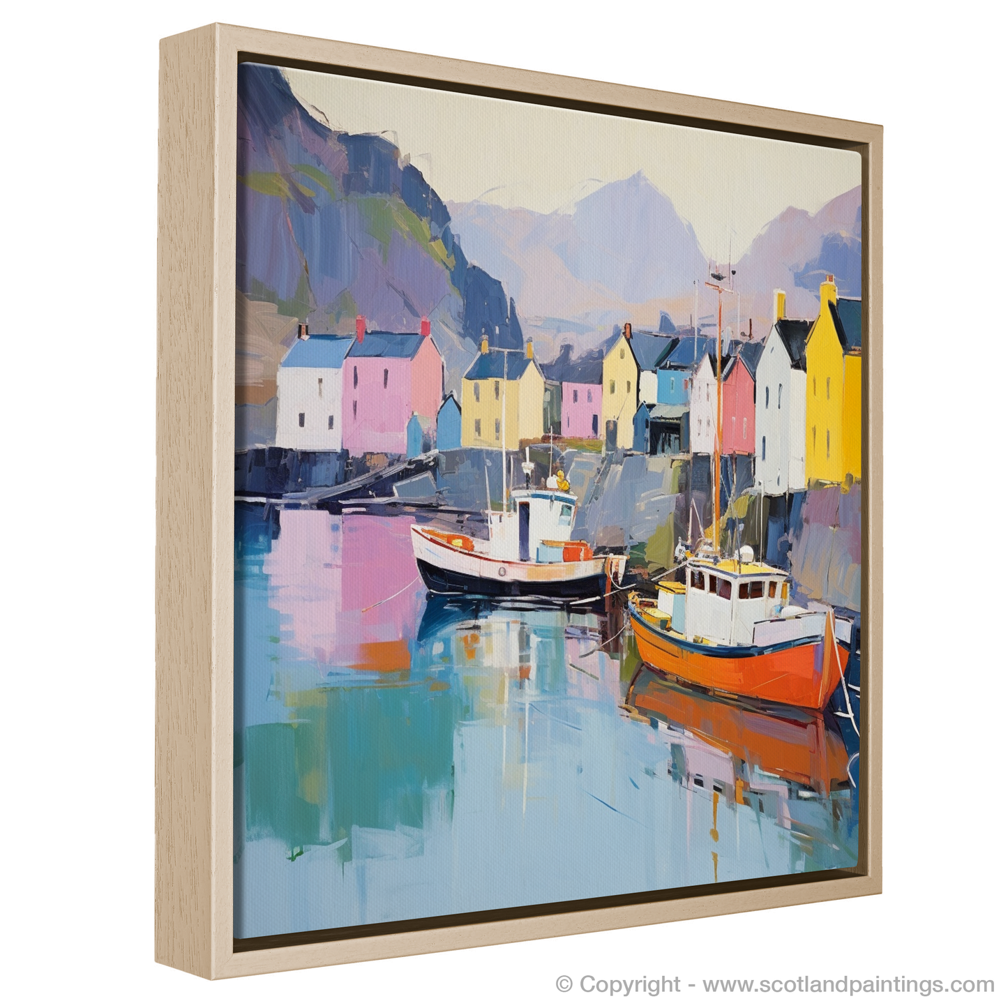 Serene Reflections of Portree Harbour