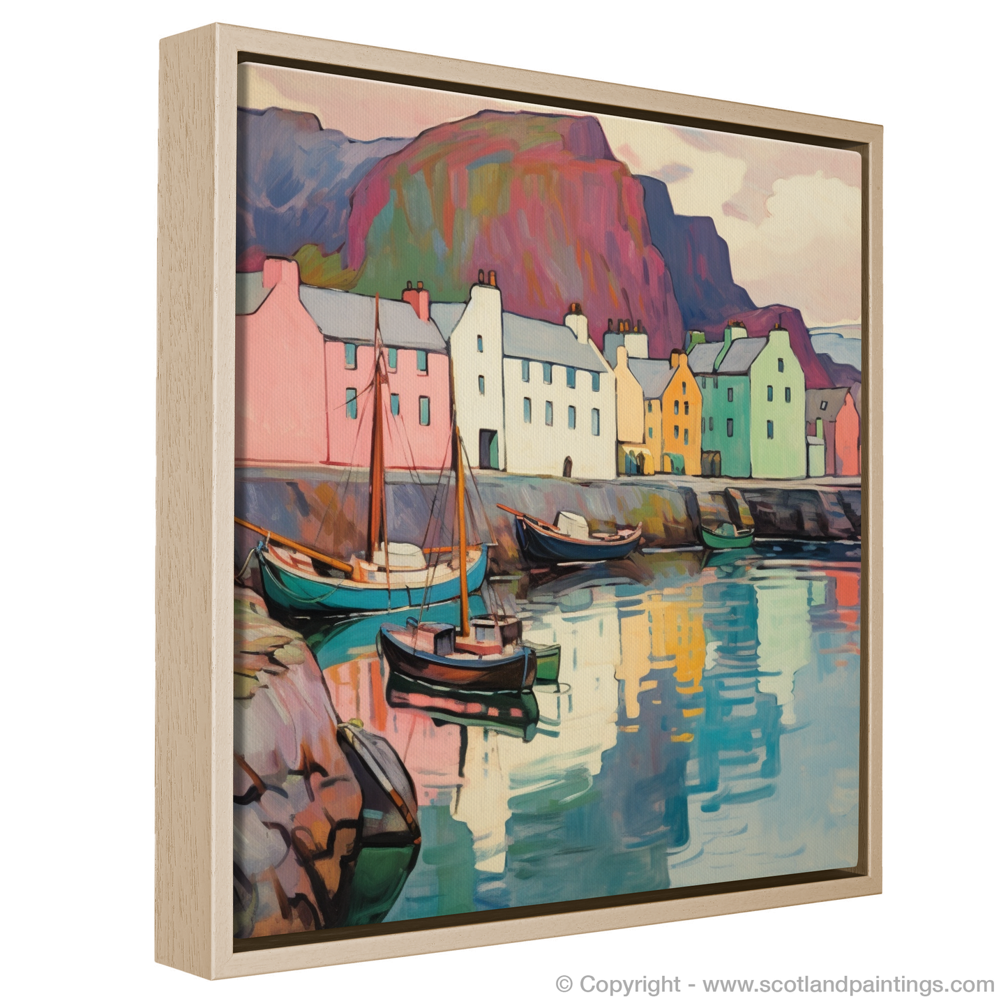 Art Nouveau Elegance of Portree Harbour