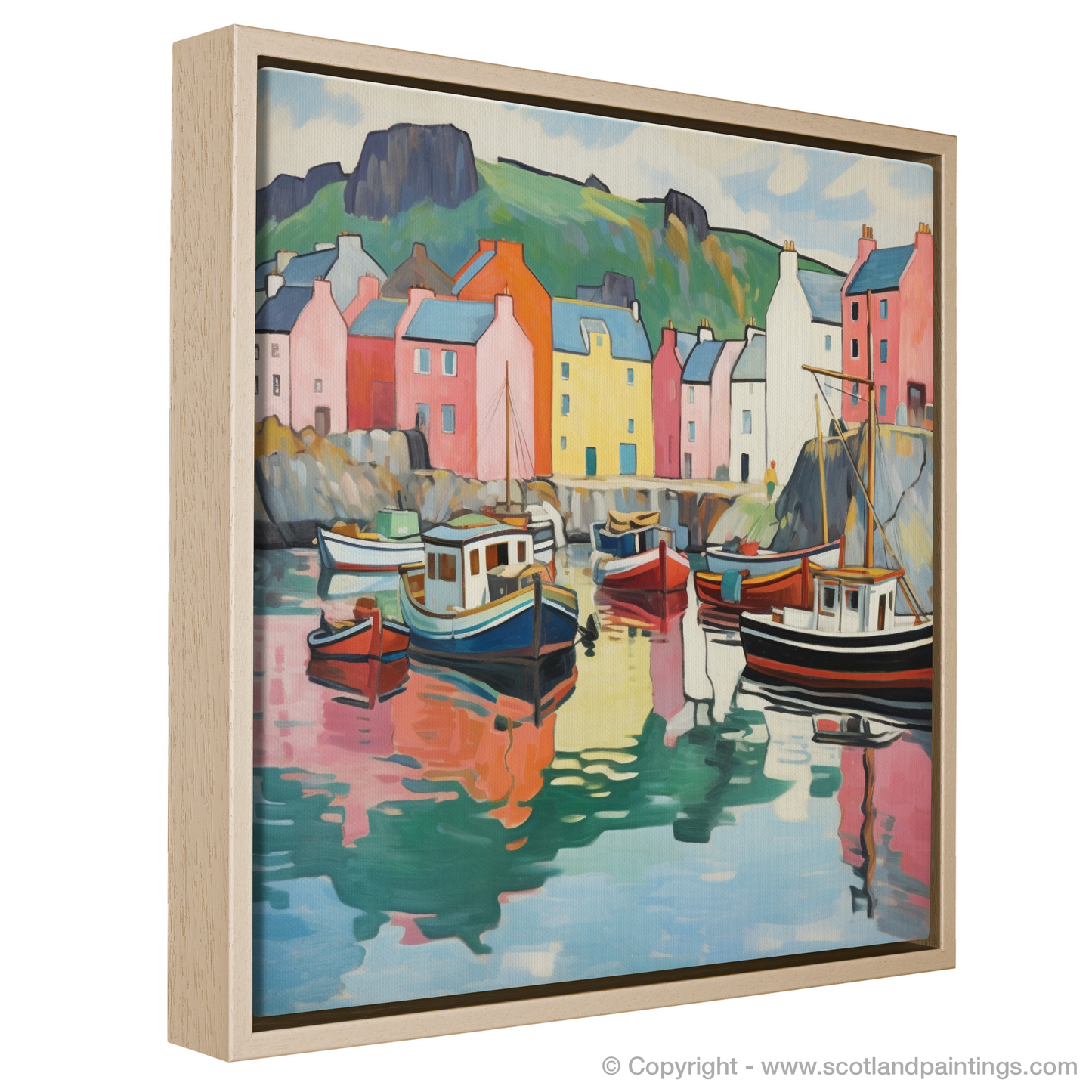 Enchanted Portree Harbour: An Art Nouveau Masterpiece