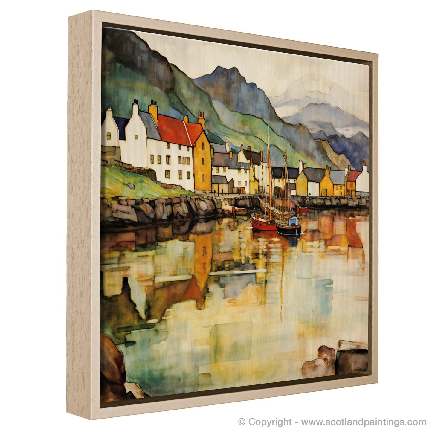 Art Nouveau Elegance of Portree Harbour