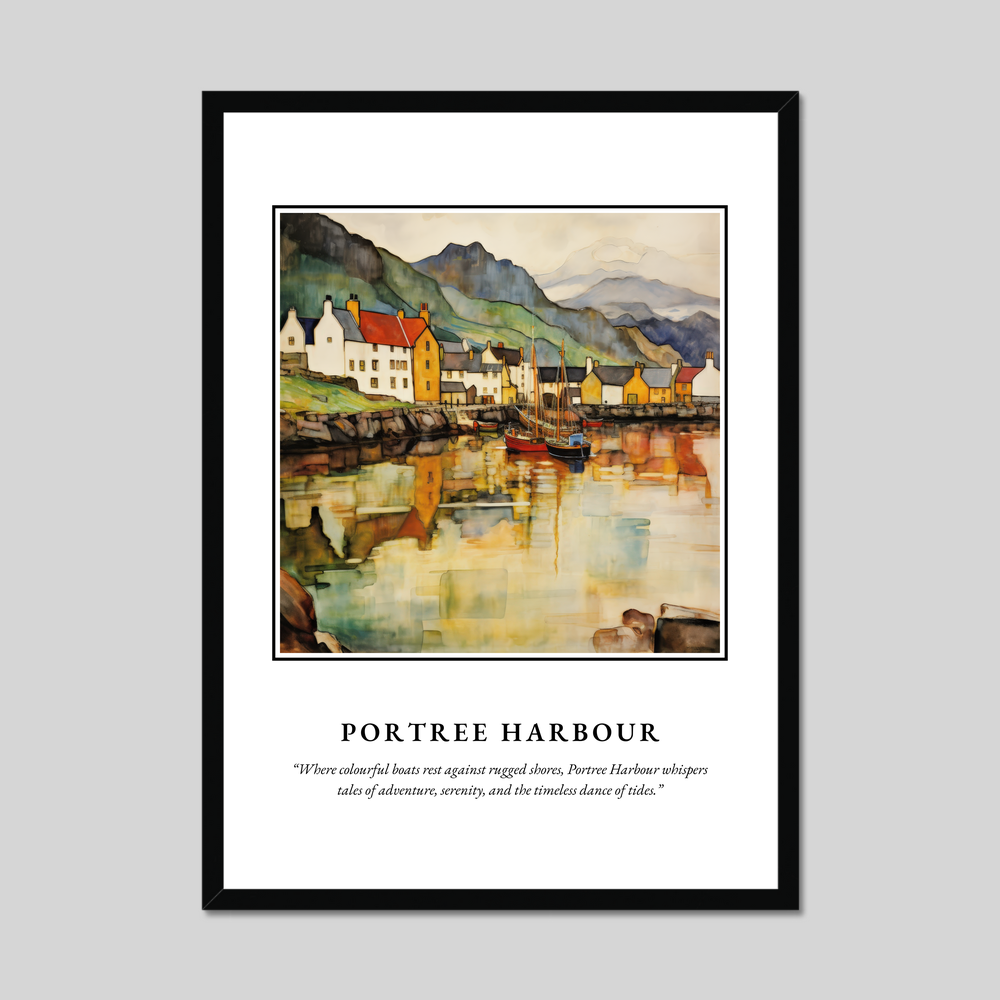 Poster in a black frame