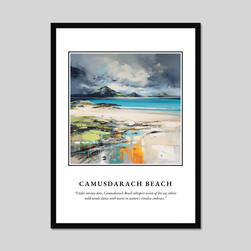 Poster in a black frame