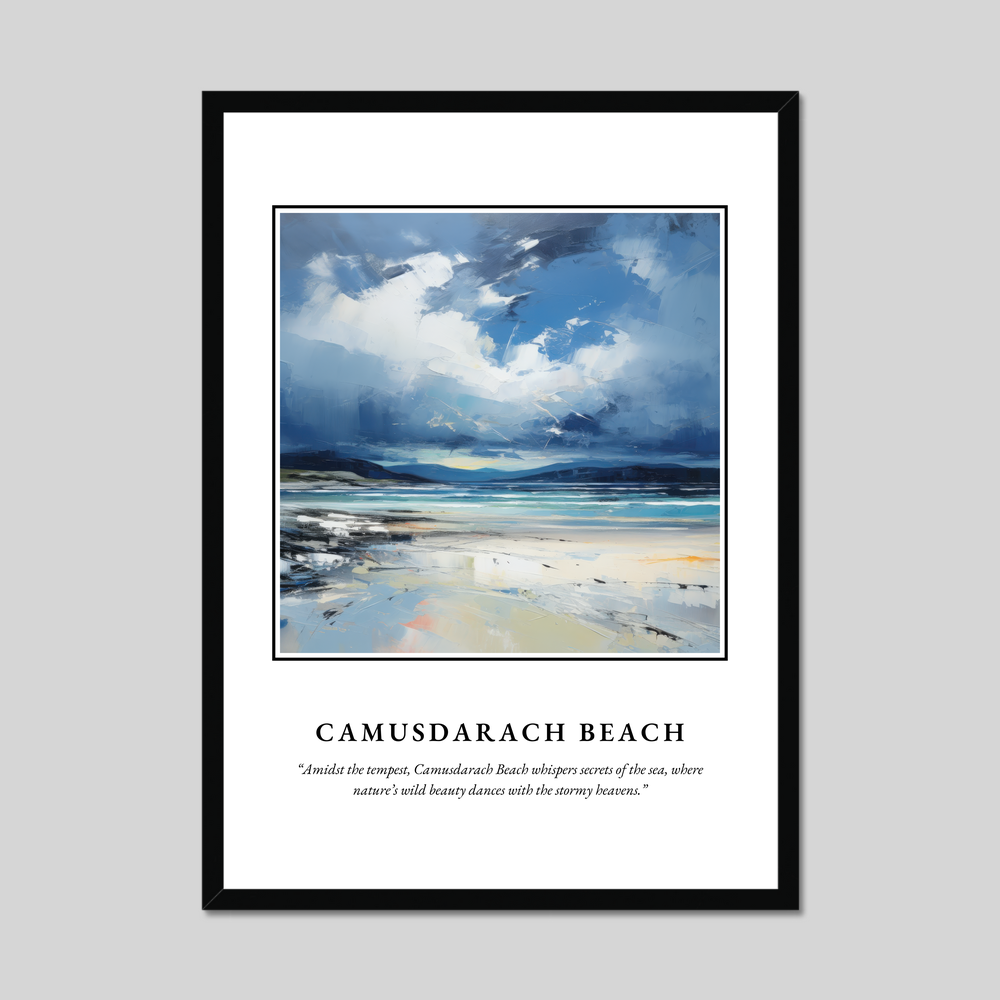 Poster in a black frame