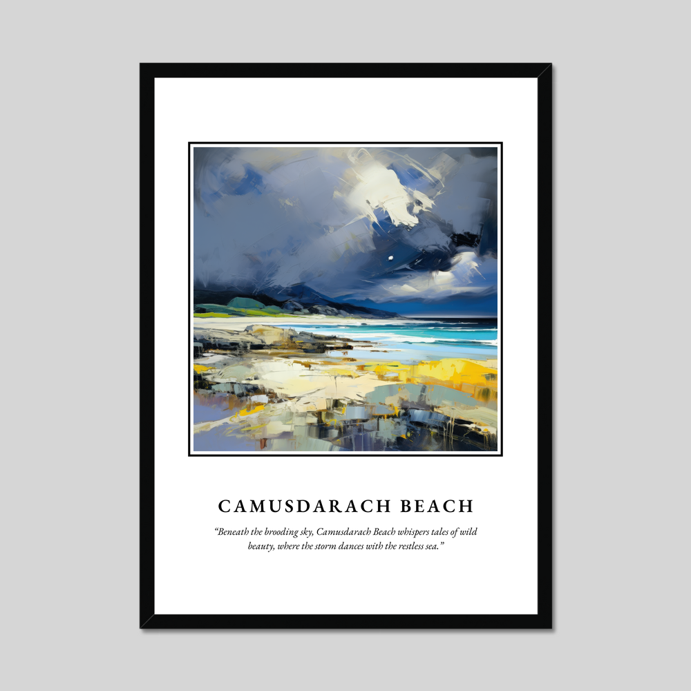 Poster in a black frame