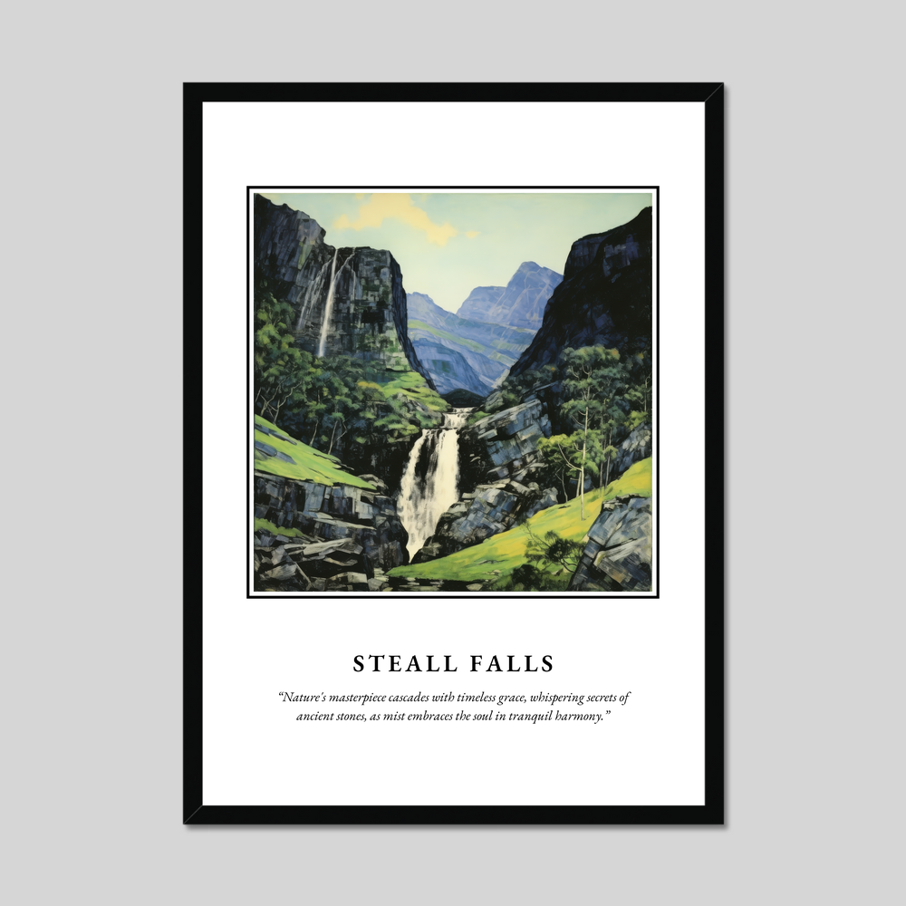 Poster in a black frame