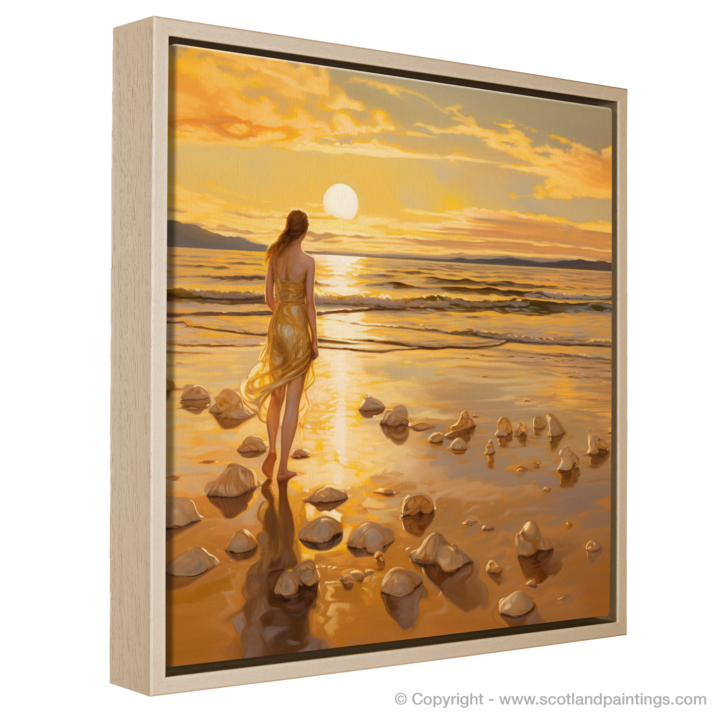 Golden Hour Enchantment at Nairn Beach