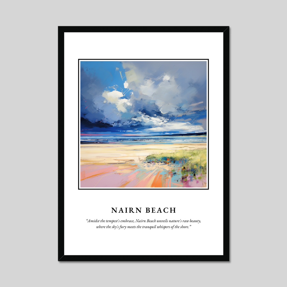 Poster in a black frame