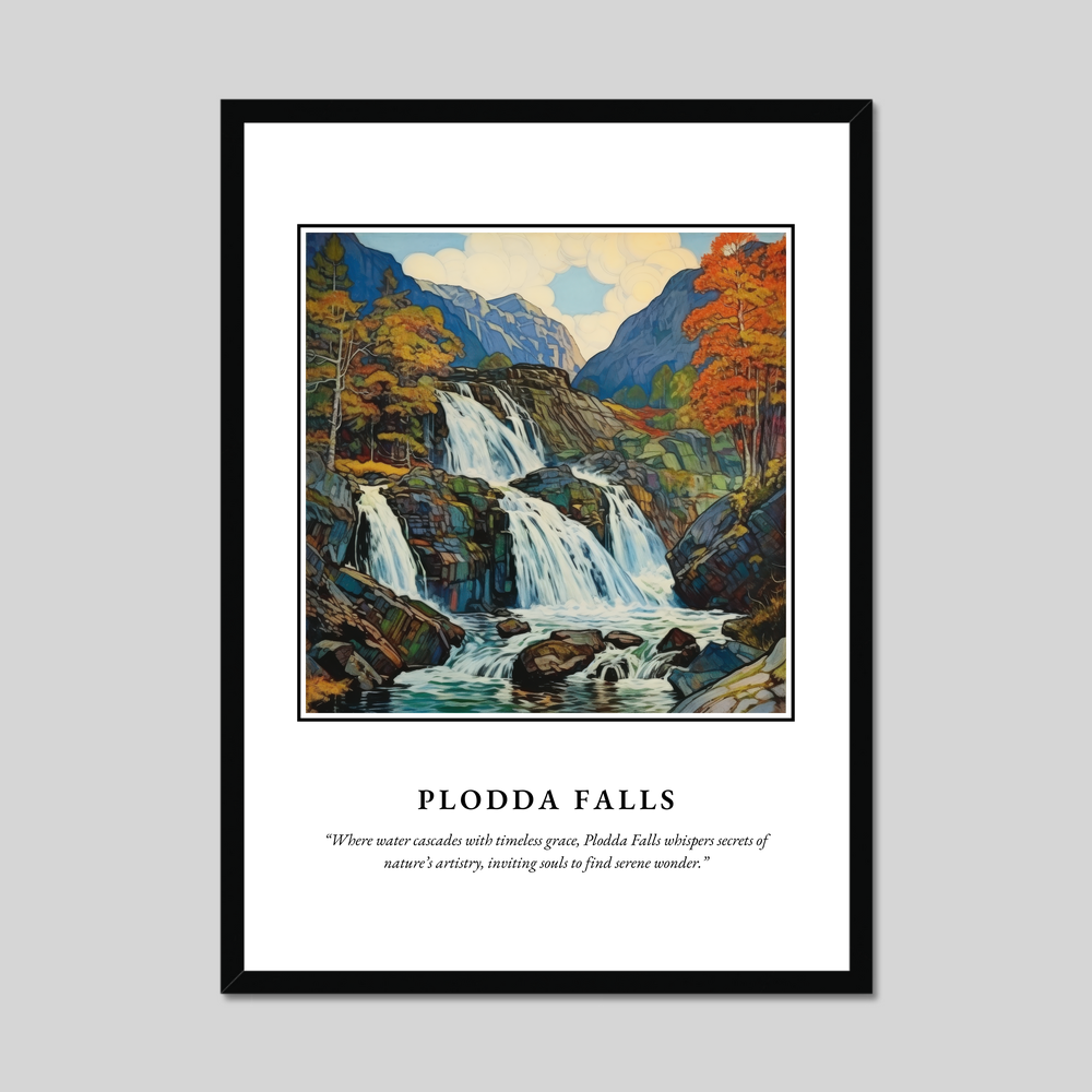 Poster in a black frame