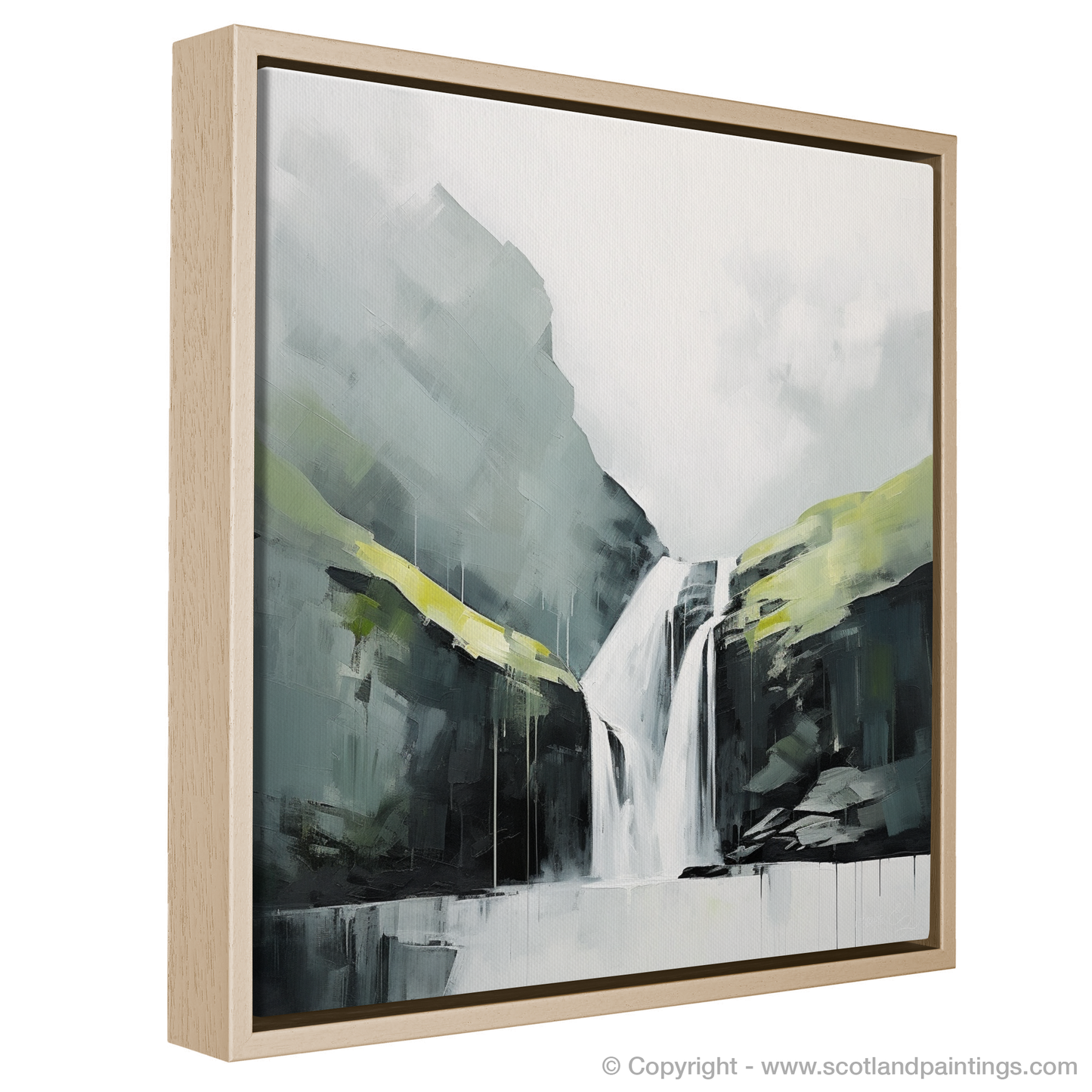 Serene Cascade: Steall Falls Refined