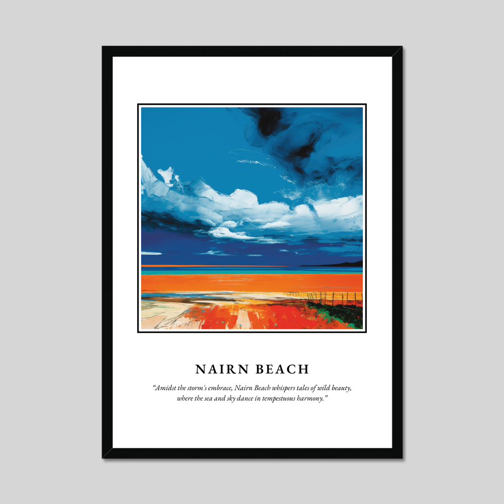 Poster in a black frame