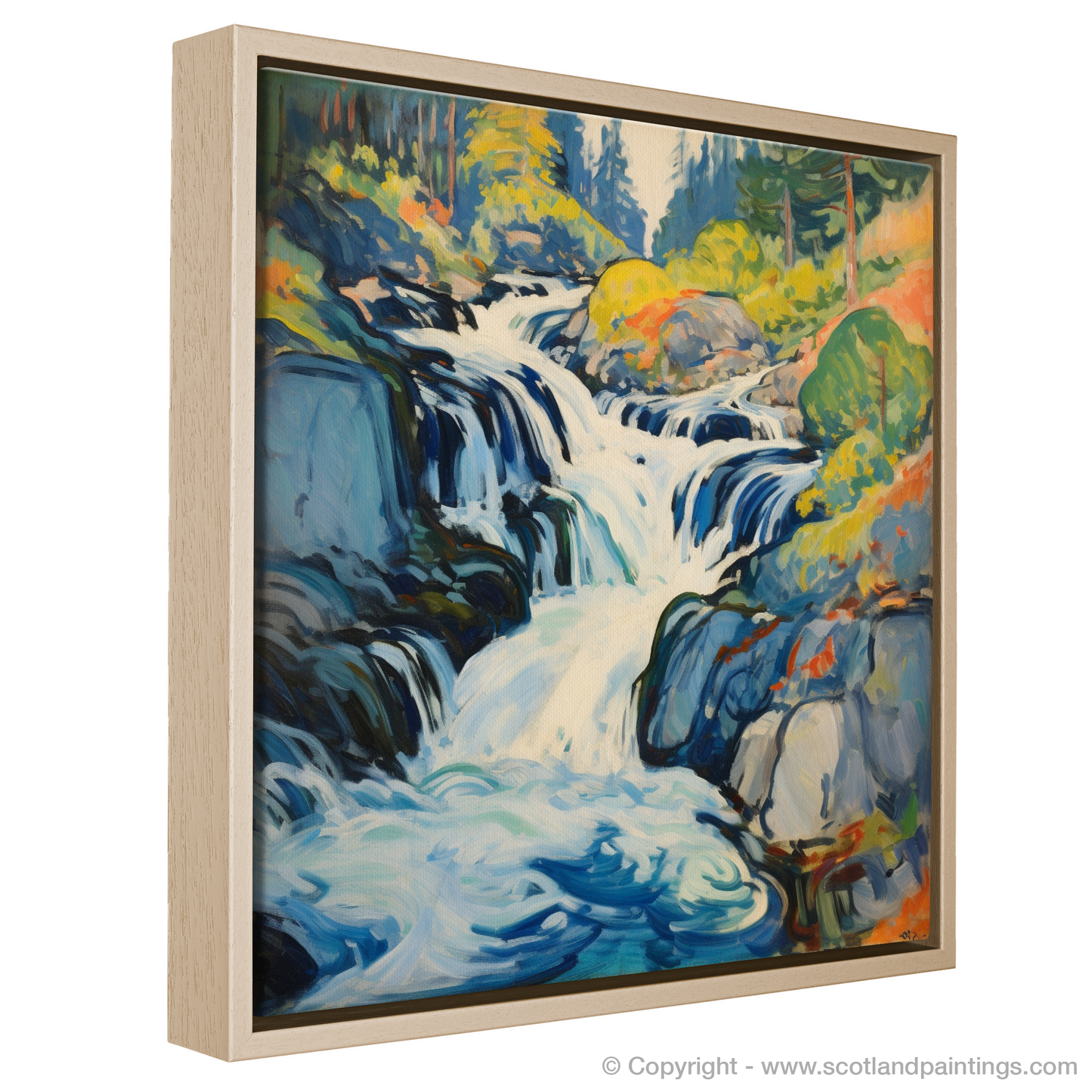 Plodda Falls Unleashed: A Fauvist Rhapsody in Colour and Motion