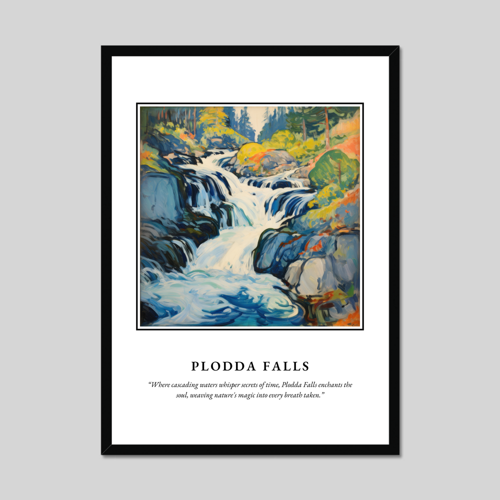 Poster in a black frame