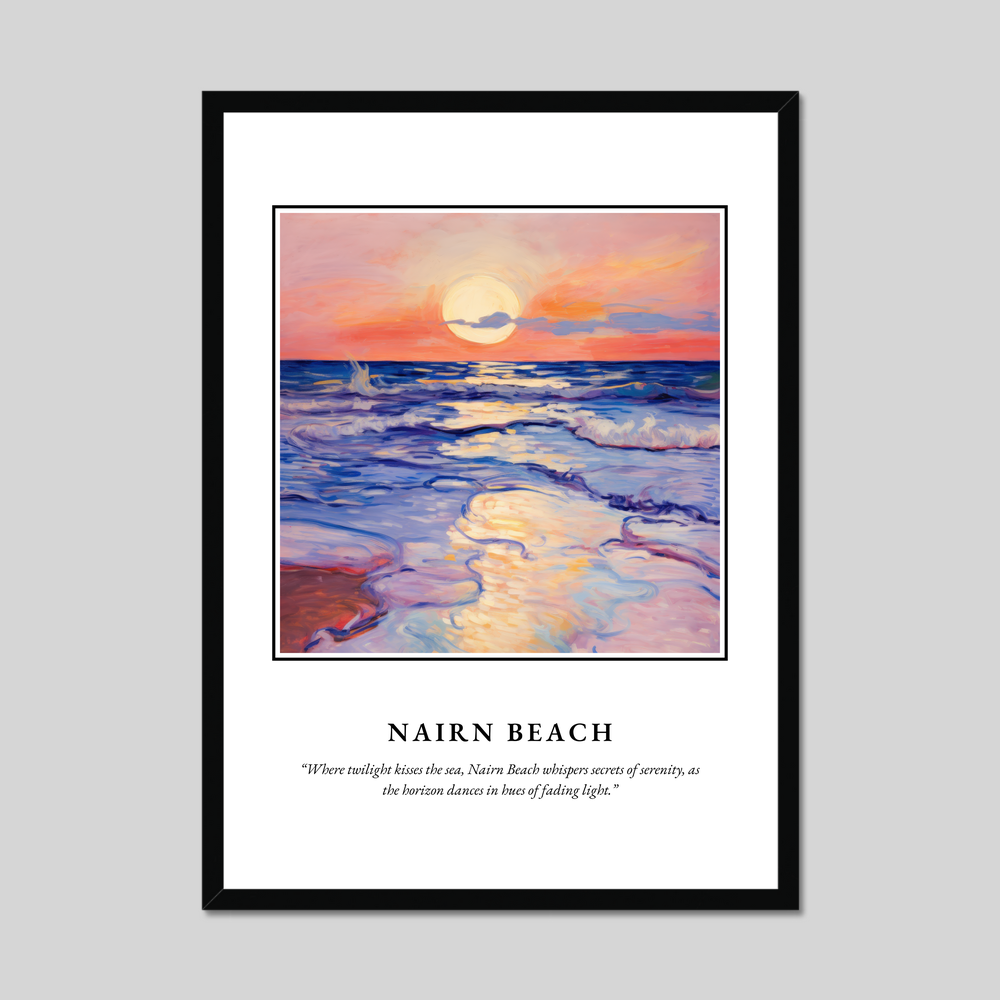 Poster in a black frame