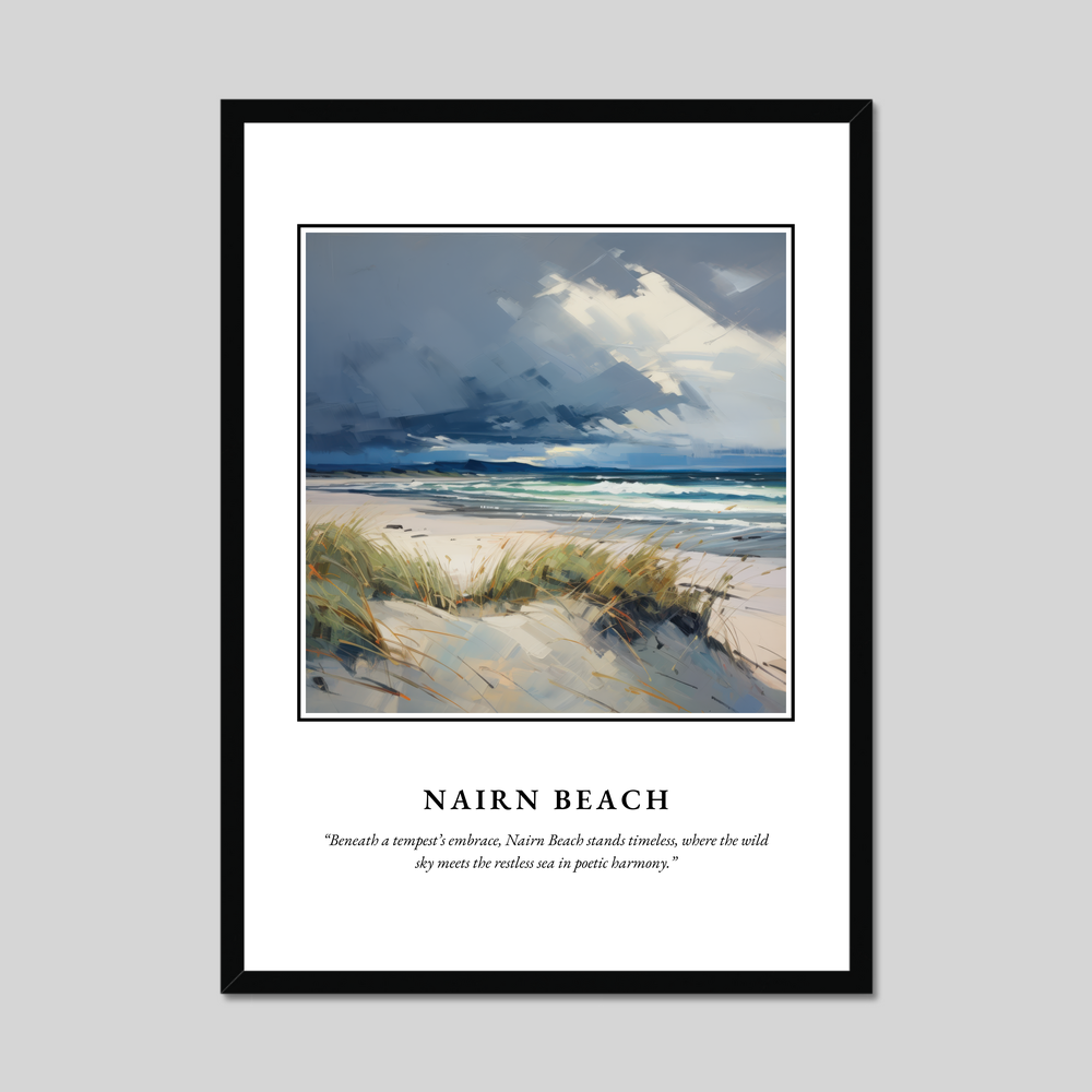 Poster in a black frame