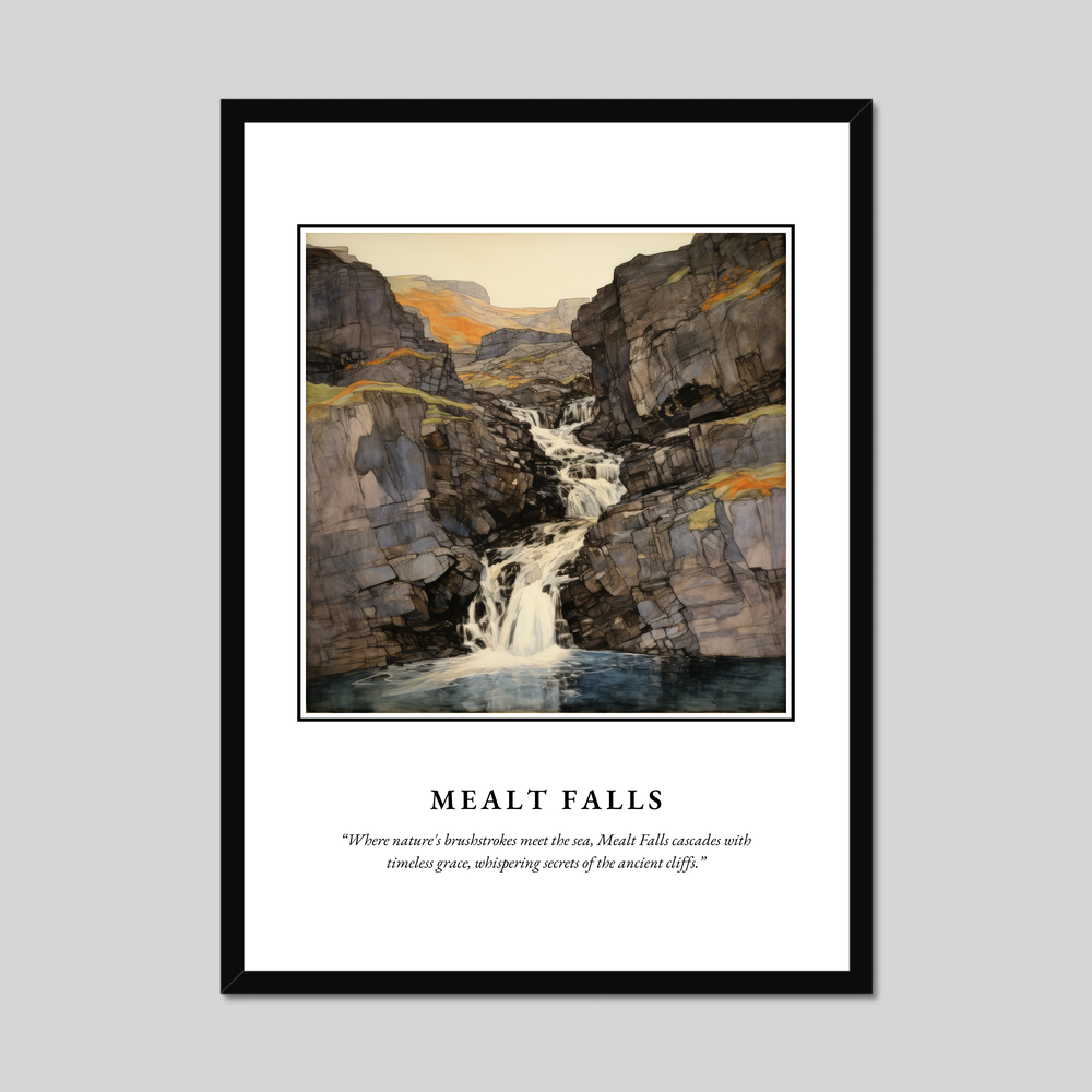 Poster in a black frame