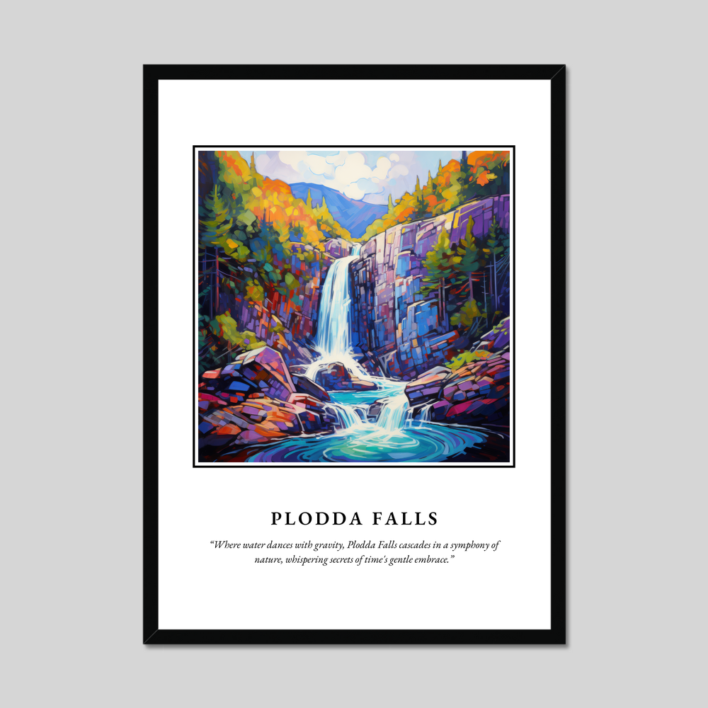 Poster in a black frame