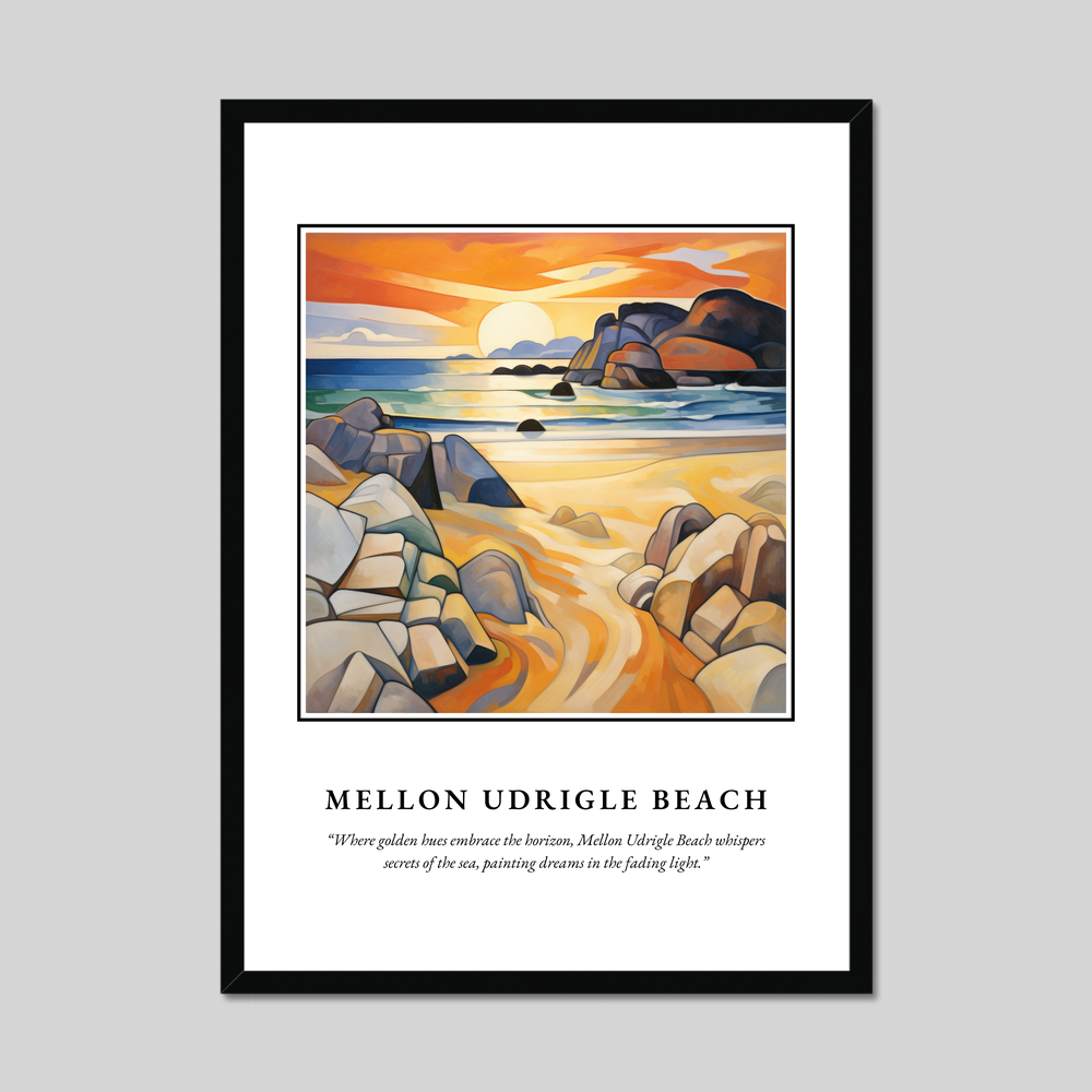 Poster in a black frame