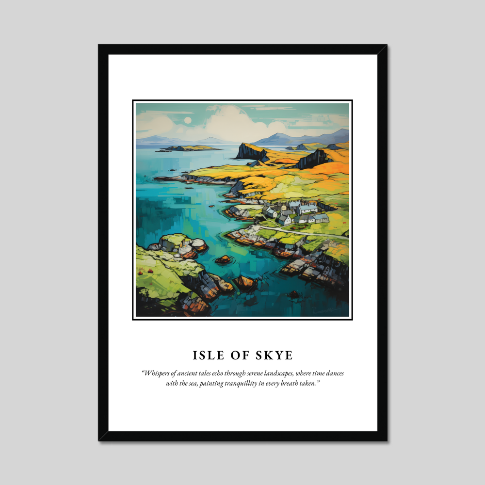 Poster in a black frame