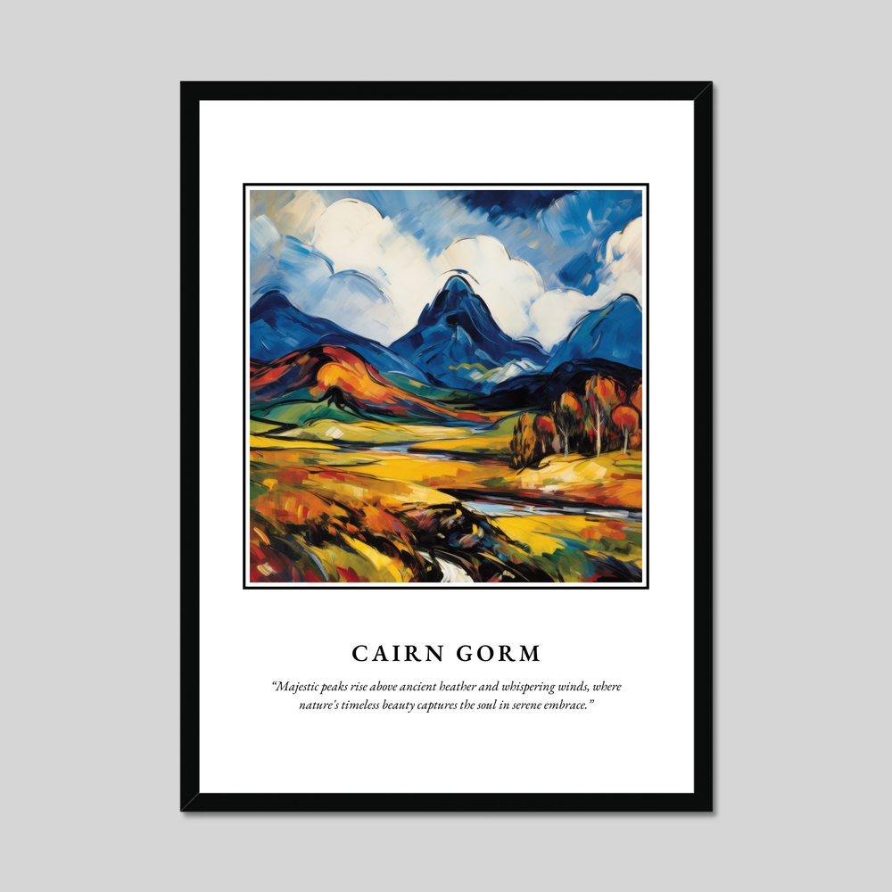 Poster in a black frame