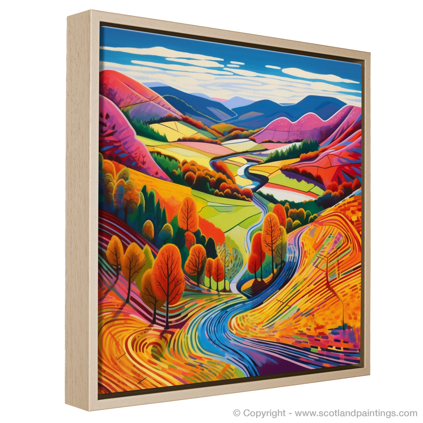 Vivid Visions of Glen Lochay: A Pop Art Panorama