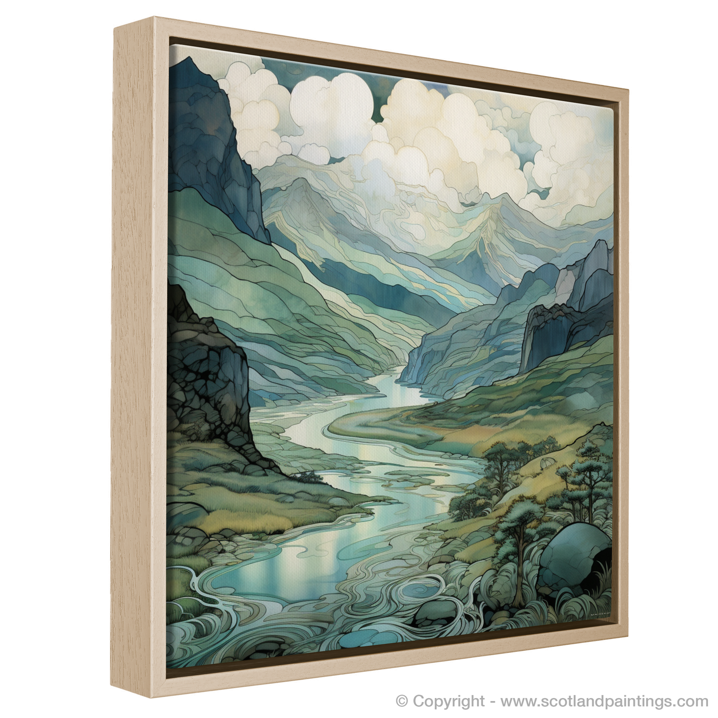 Serenade of the Spean: An Art Nouveau Homage to the Highland Waters