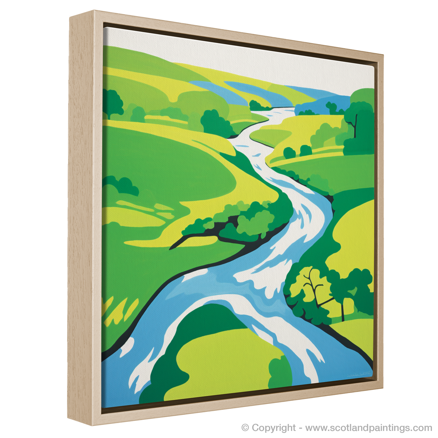 Flow of Serenity: River Esk, Angus in Minimalist Splendour