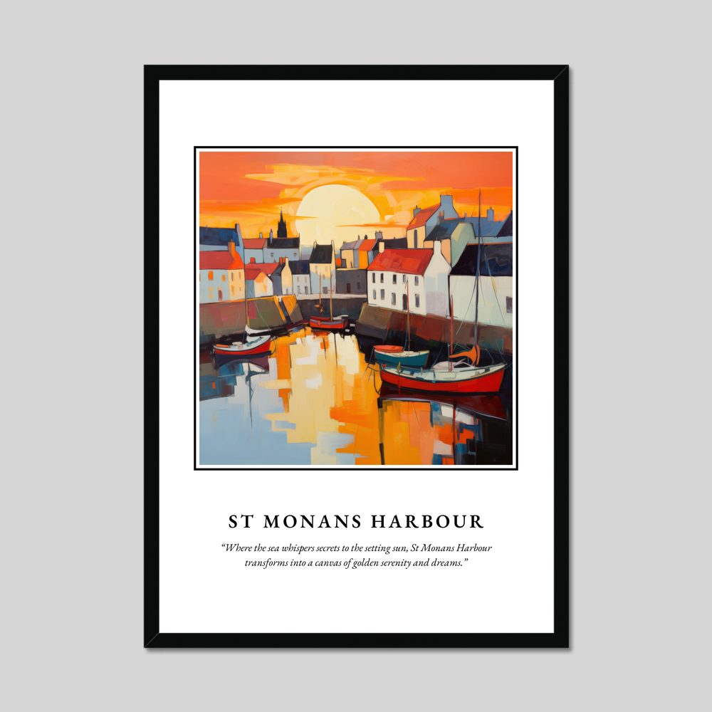 Poster in a black frame