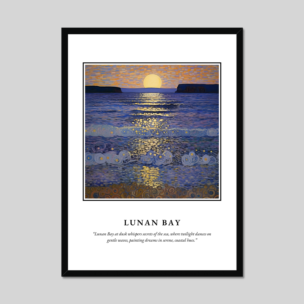 Poster in a black frame