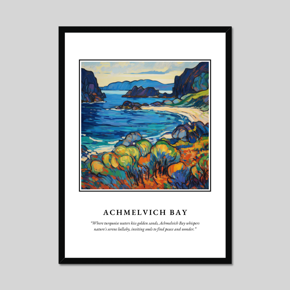 Poster in a black frame