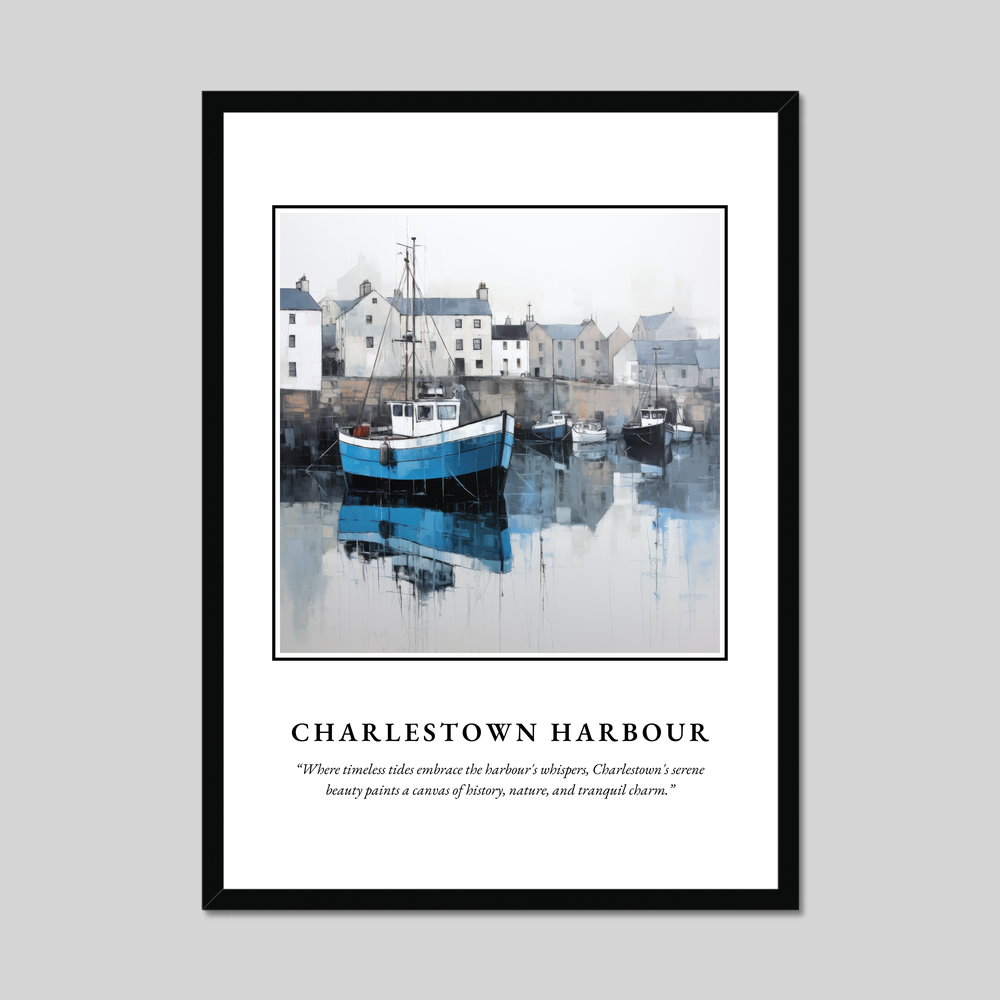 Poster in a black frame