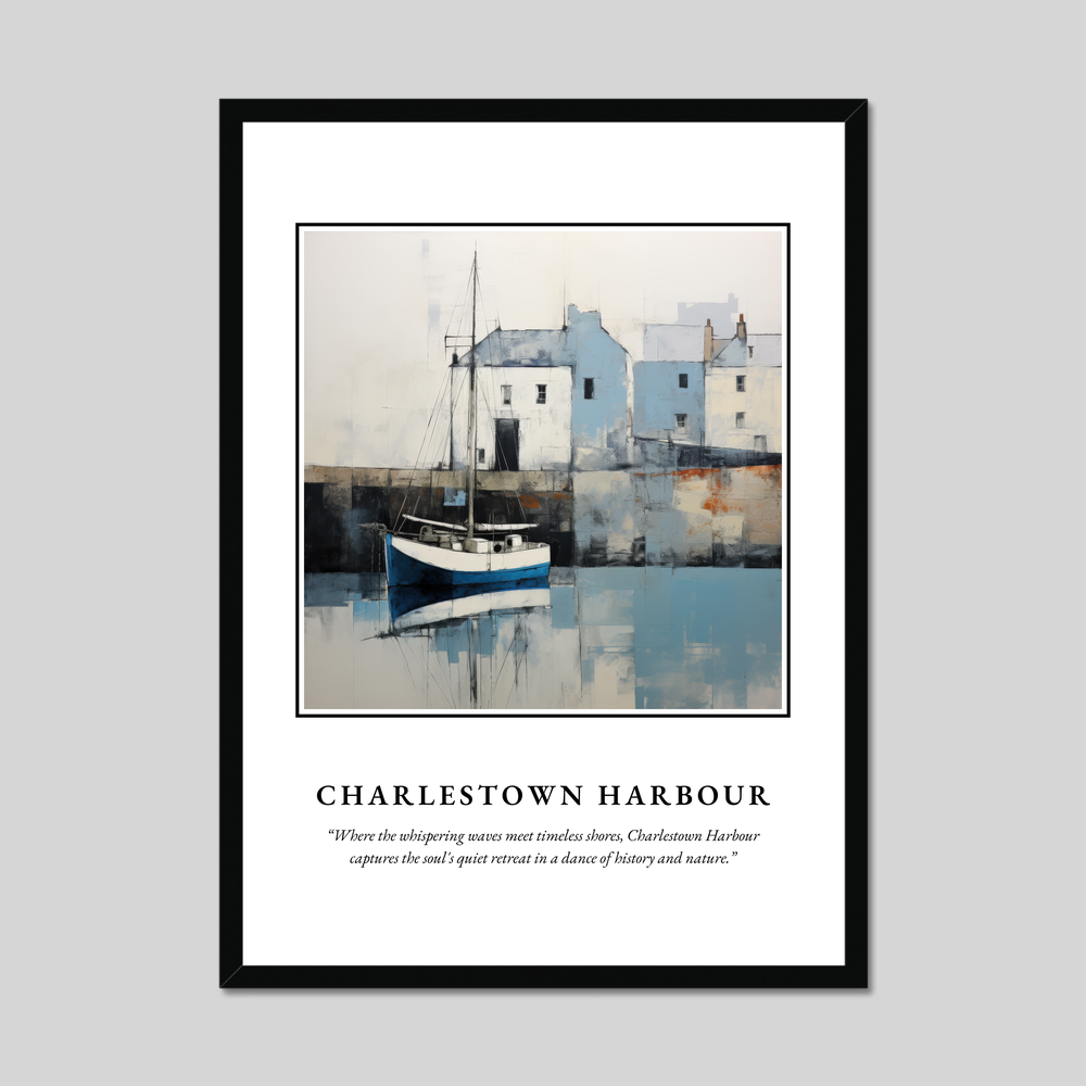 Poster in a black frame