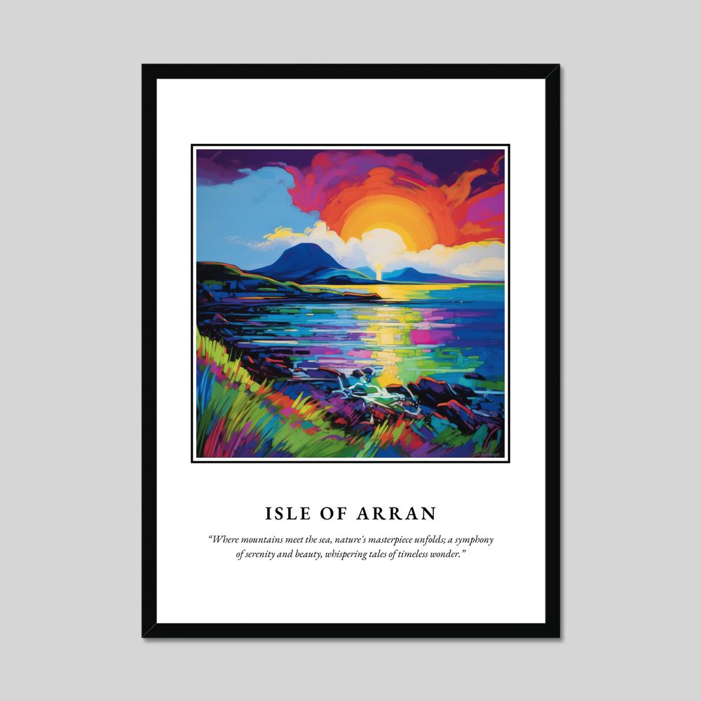 Poster in a black frame