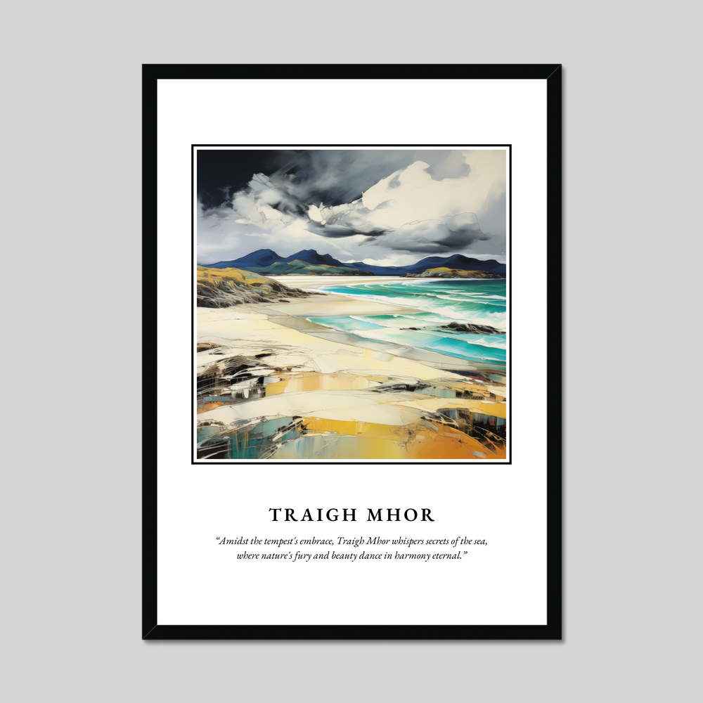 Poster in a black frame